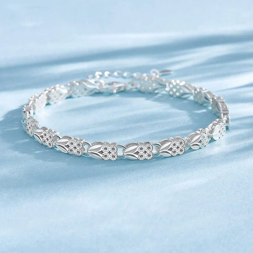 Pulsera de Trebol en Plata 925