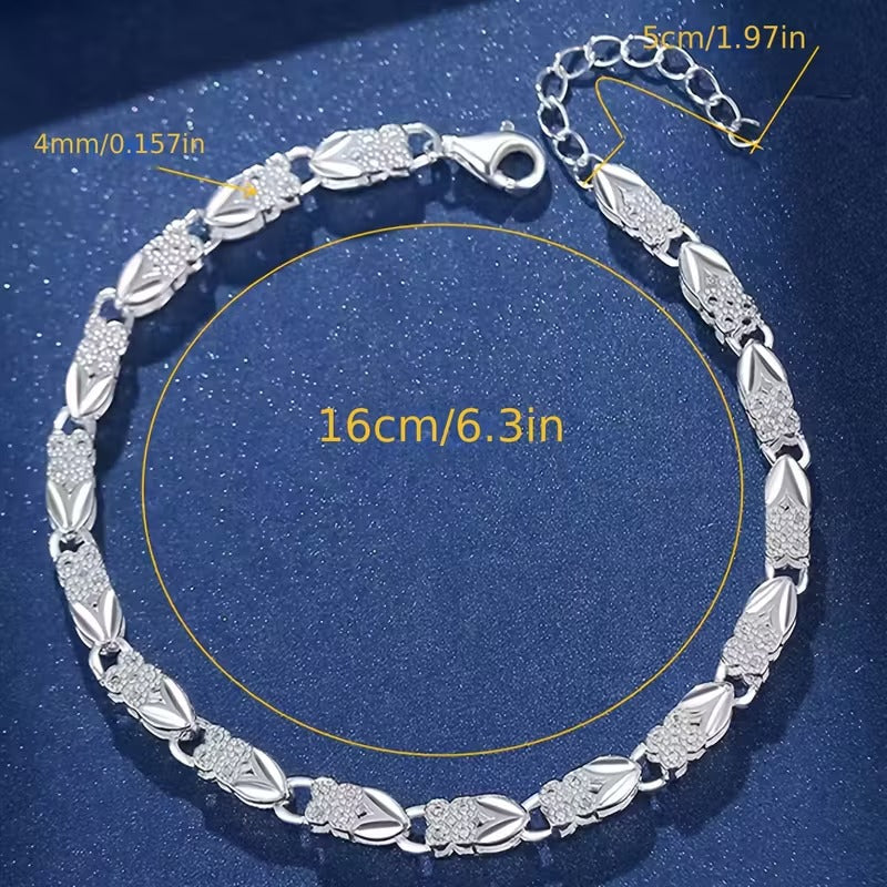 Pulsera de Trebol en Plata 925