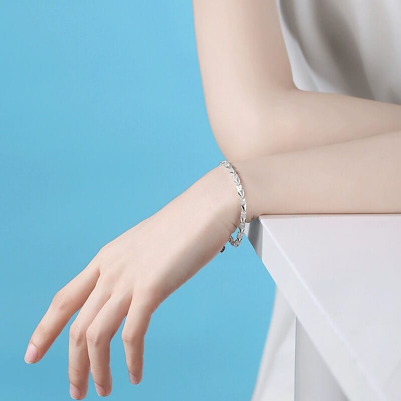 Pulsera de Trebol en Plata 925
